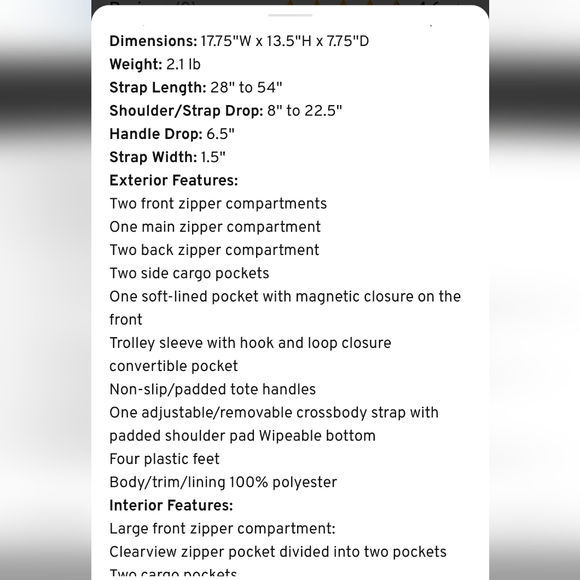 Retails For $87, NWOT Lug Steamboat Jumbo Travel Tote In Ikat Multi - Picture 11 of 11